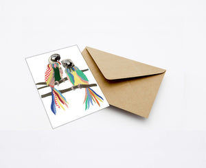 CIRCUS PARROTS MINI CARD WITH ENVELOPE