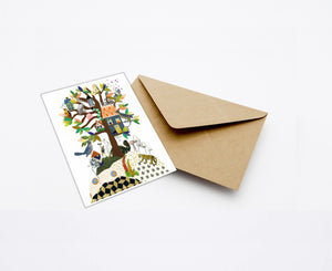 FAMILY TREE MINI CARD WITH ENVELOPE
