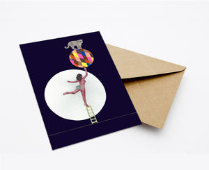 JUSTITIA'S CIRCUS (NEW COLOUR) POSTCARD WITH ENVELOPE