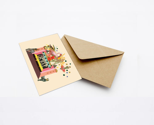 THE GRAND FLAMINGO SHOW MINI CARD WITH ENVELOPE